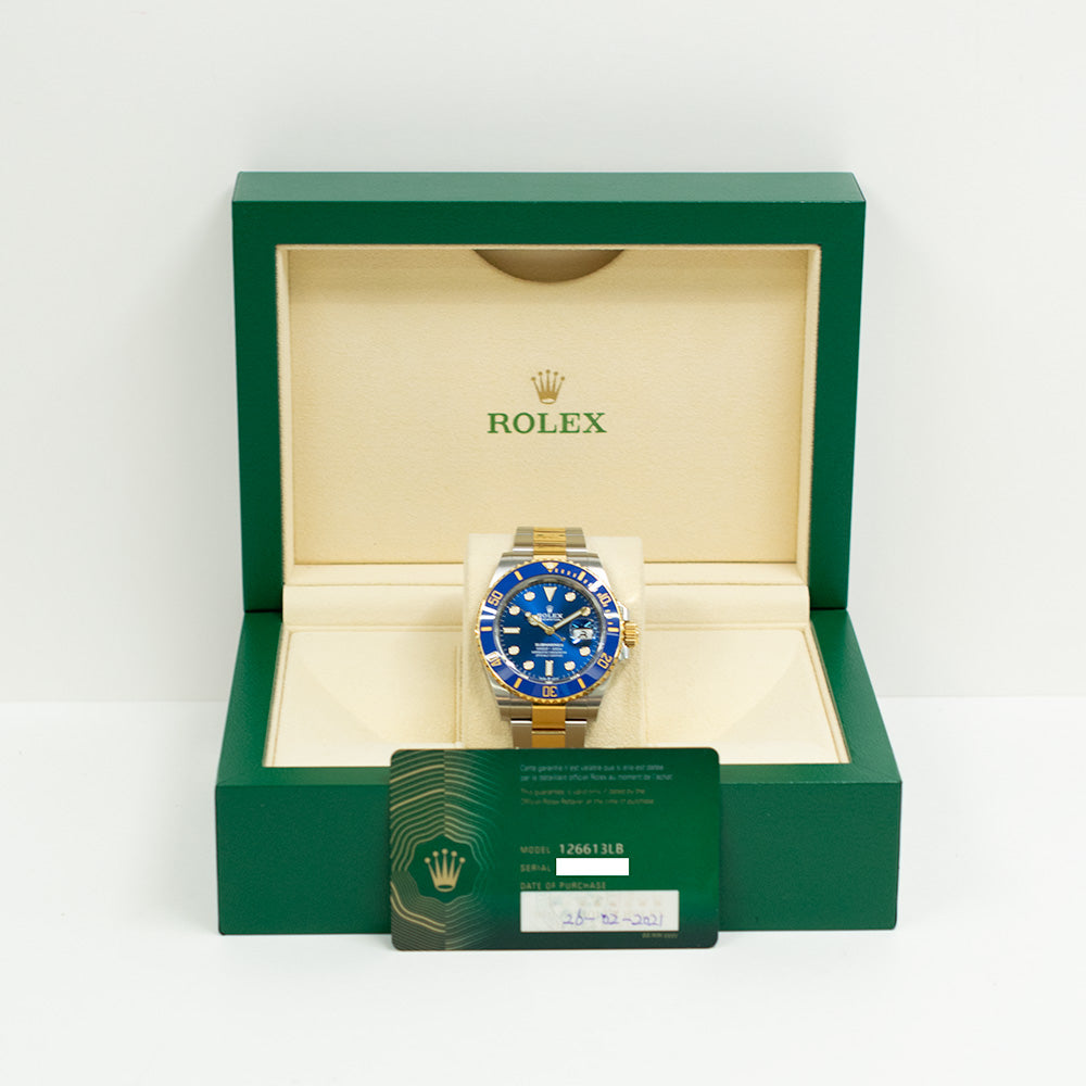 Rolex Submariner Date 41mm Blue Dial 126613LB (2021)