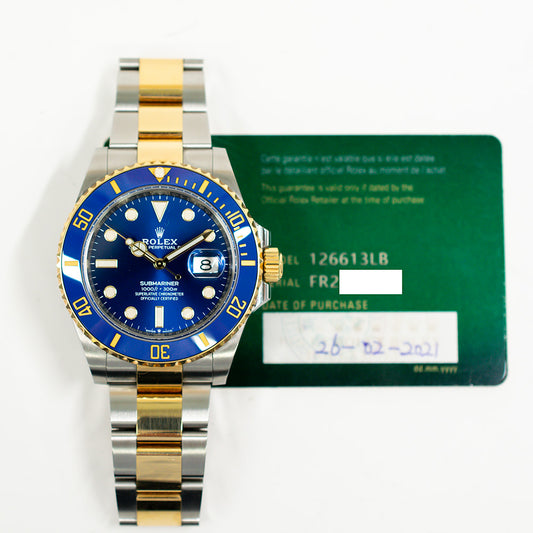 Rolex Submariner Date 41mm Blue Dial 126613LB (2021)