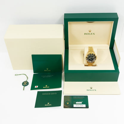 Rolex GMT-Master II Yellow Gold Black Dial 126718GRNR (2024)