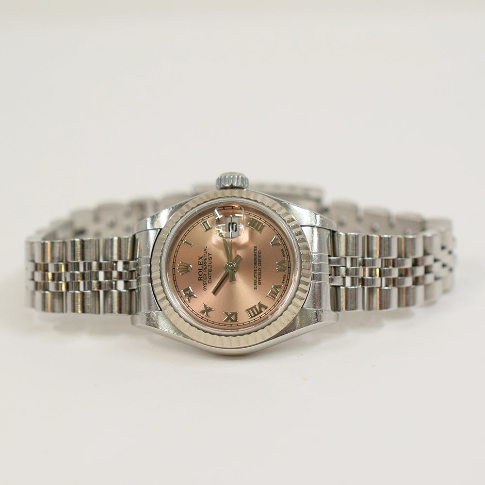Rolex Datejust 26mm Pink Roman Dial 79174 (2005)