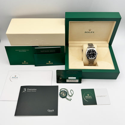 Rolex Explorer 39mm Black Dial 214270 (2020)