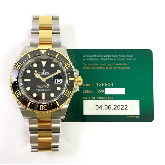 Rolex Sea-Dweller Black Dial 126603