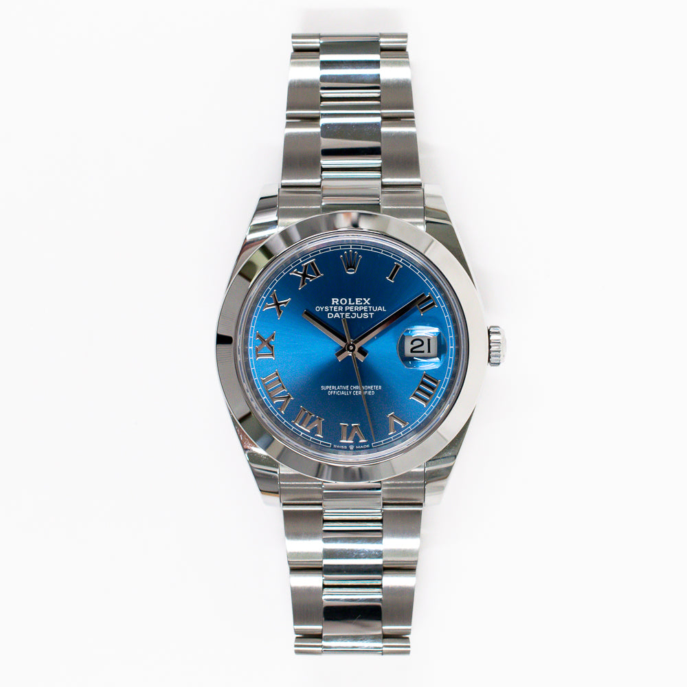 Rolex Datejust 41mm Blue Roman Dial 126300 (2023)