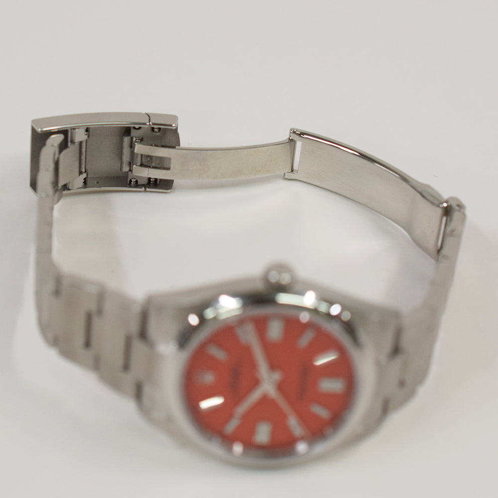 Rolex Oyster Perpetual 41mm Coral Red Dial 124300 (2022)