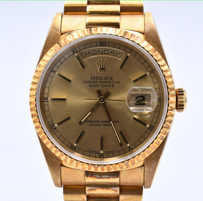 Rolex Day-Date 36mm Champagne Dial 18238 (1997)
