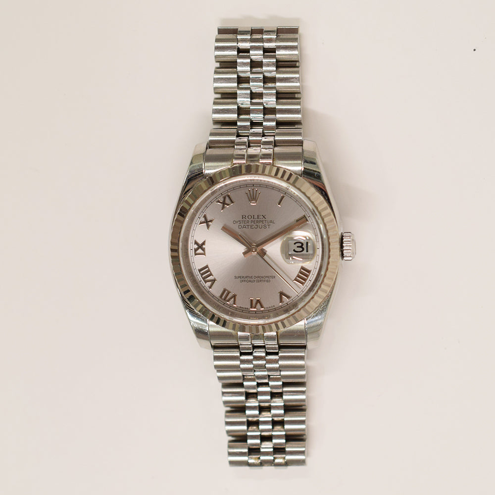 Rolex Datejust 36mm Green Roman Dial 116234 (2009)