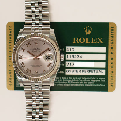 Rolex Datejust 36mm Green Roman Dial 116234 (2009)