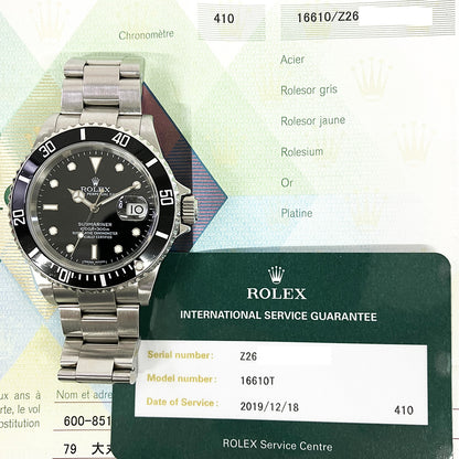 Rolex Submariner Date Black Dial 16610