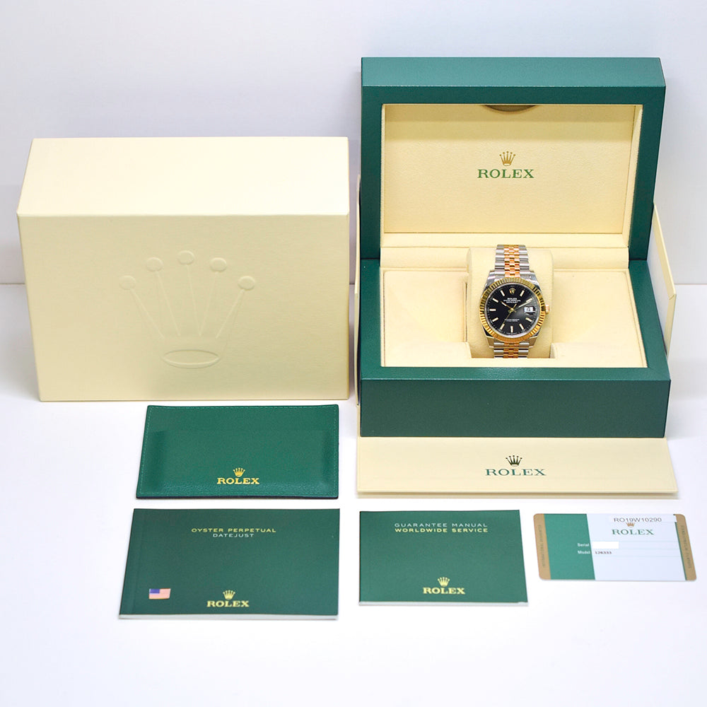 Rolex Datejust 41mm Black Dial Jubilee 126333 (2019)