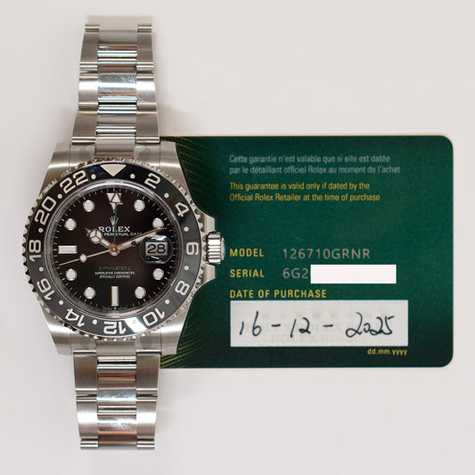 Rolex GMT-Master II Bruce Wayne Dial 126710GRNR (2025)