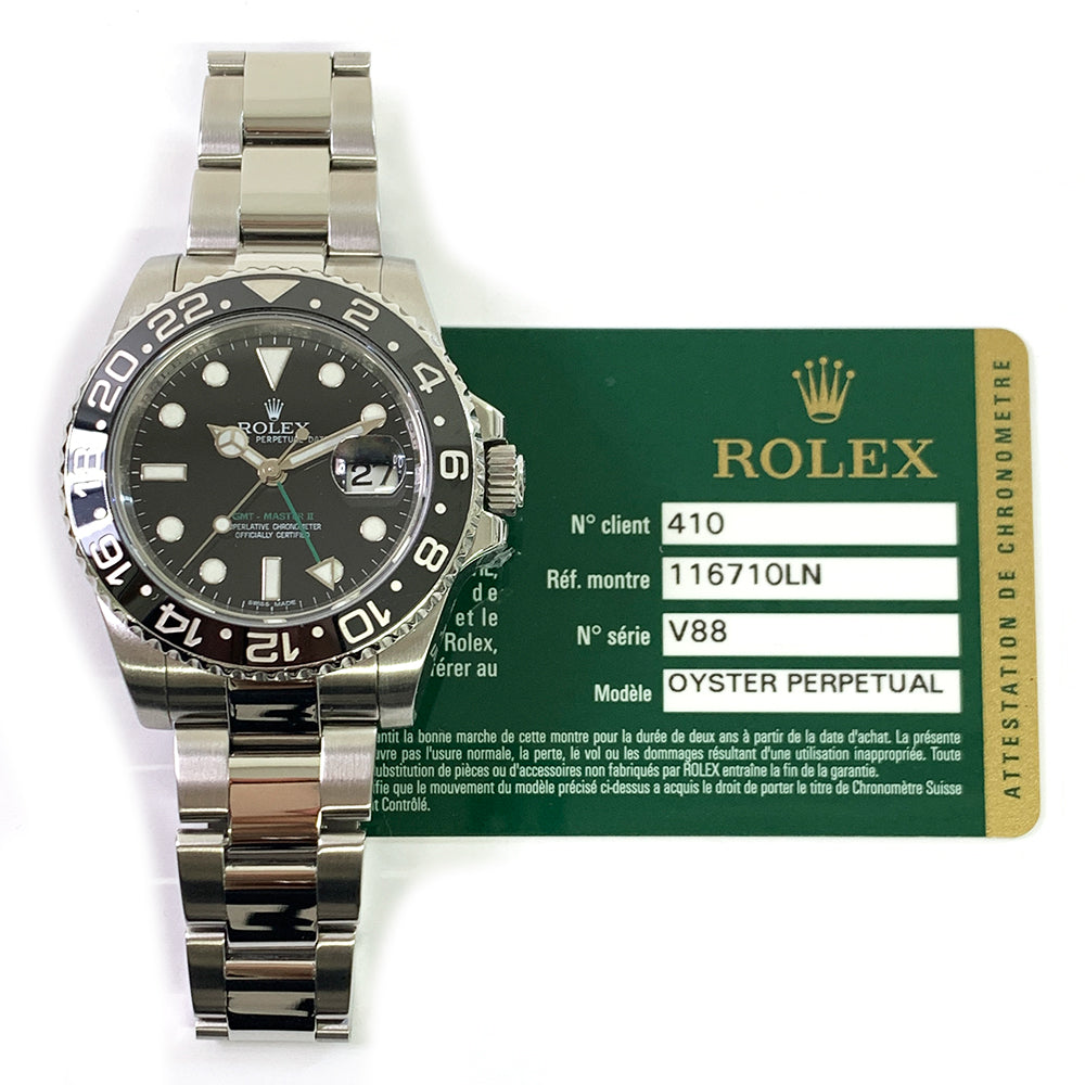 Rolex GMT-Master II Black Dial 116710LN