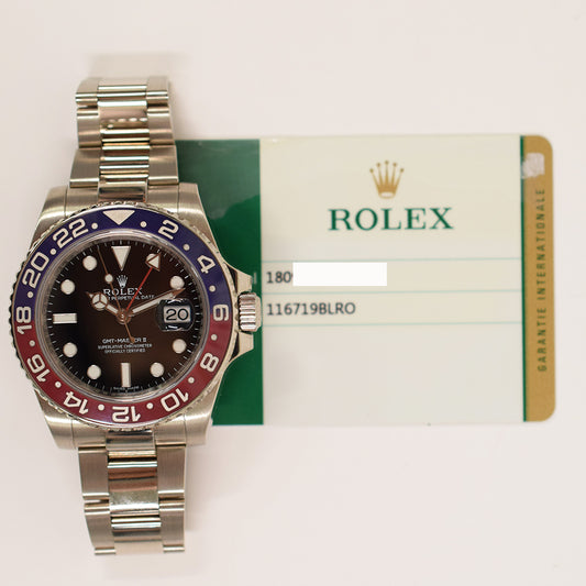 Rolex GMT-Master II Pepsi Dial 116719BLRO (2017)