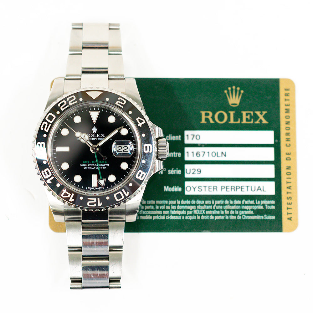 Rolex GMT-Master II Steel Black Dial 116710LN (2014)