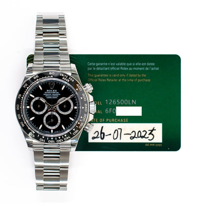 Rolex Daytona Black Dial 126500LN (2025)