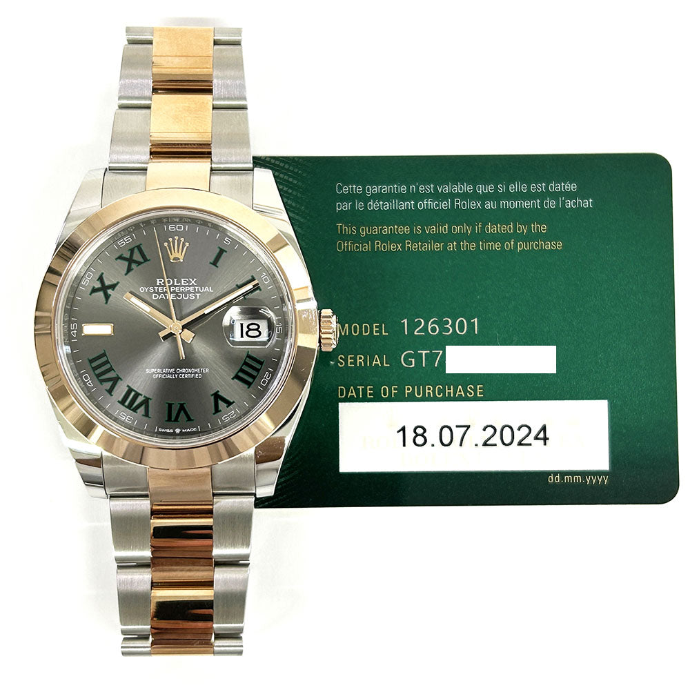 Rolex Datejust 41mm Wimbledon Dial 126301