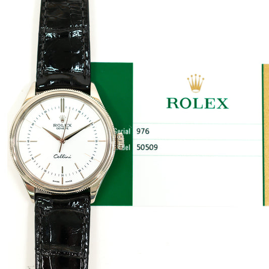 Rolex Cellini Time 39mm White Dial 50509 (2017)