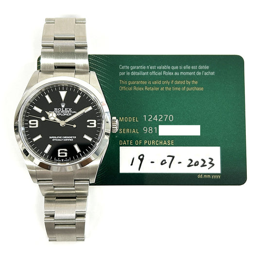 Rolex Explorer 36mm Black Dial 124270