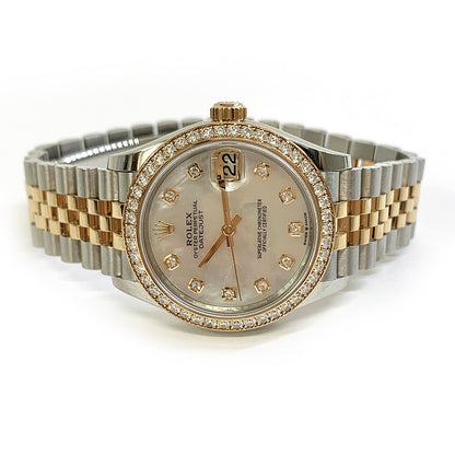 Rolex Datejust 31mm White Mop Diamond Dial 278381NGRBR