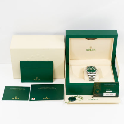 Rolex Oyster Perpetual 41mm Green Dial 124300 (2022)
