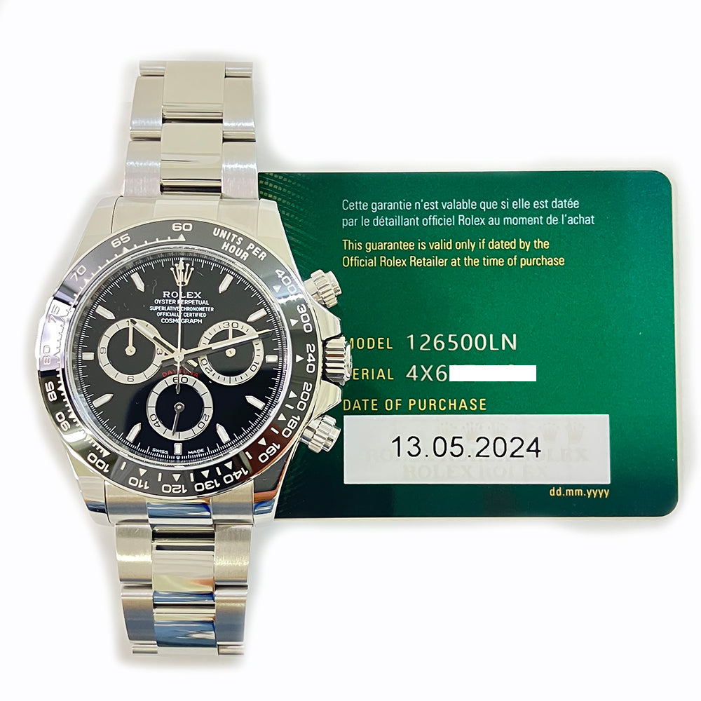 Rolex Cosmograph Daytona 40mm Black Dial 126500LN