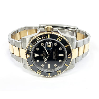 Rolex Submariner Date Black Diamond Dial 116613LN