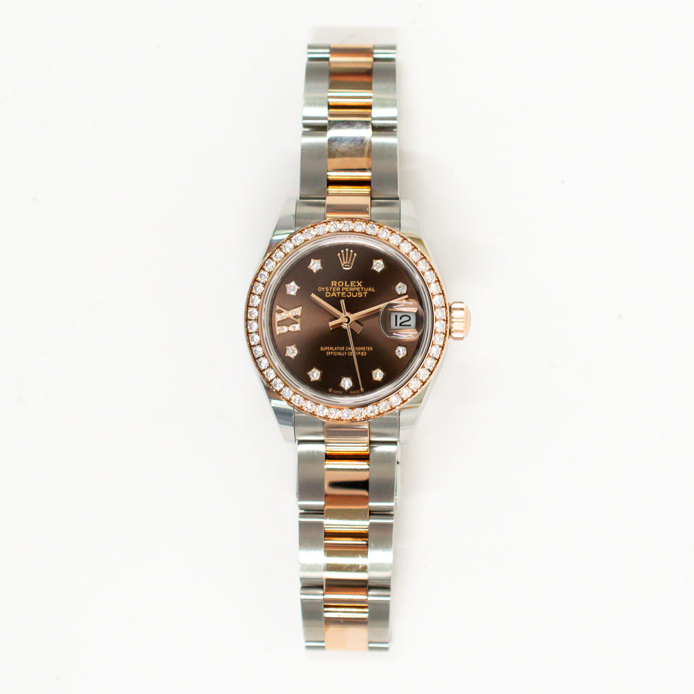 Rolex Datejust 28mm Chocolate Star Diamond Dial 279381RBR (2024)