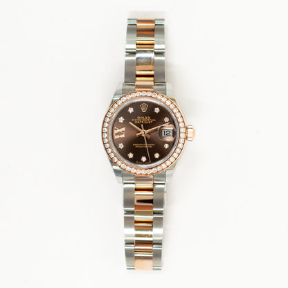 Rolex Datejust 28mm Chocolate Star Diamond Dial 279381RBR (2024)