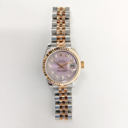 Rolex Datejust 26mm Pink Diamond Dial 179171G (2009)
