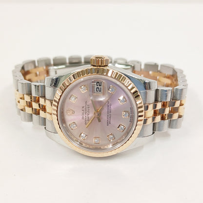Rolex Datejust 26mm Pink Diamond Dial 179171G (2009)