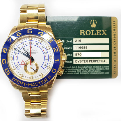 Rolex Yacht-Master II White Dial 116688