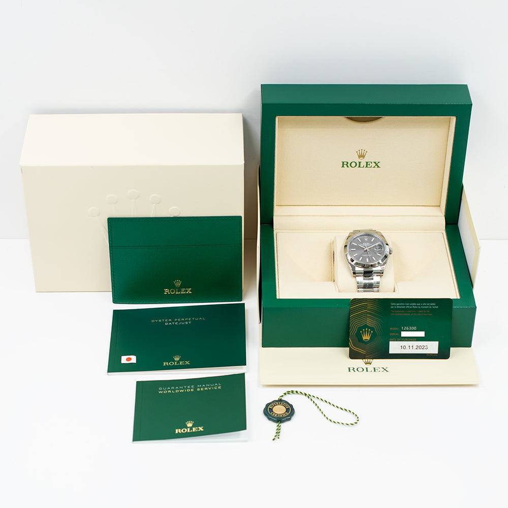 Rolex Datejust 41mm Slate Dial 126300 (2023)
