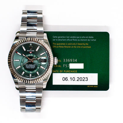 Rolex Sky-Dweller Mint Green Dial 336934 (2023)
