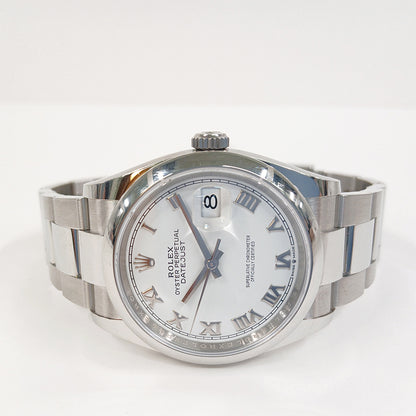 Rolex Datejust 36mm White Roman Dial 126200 (2021)