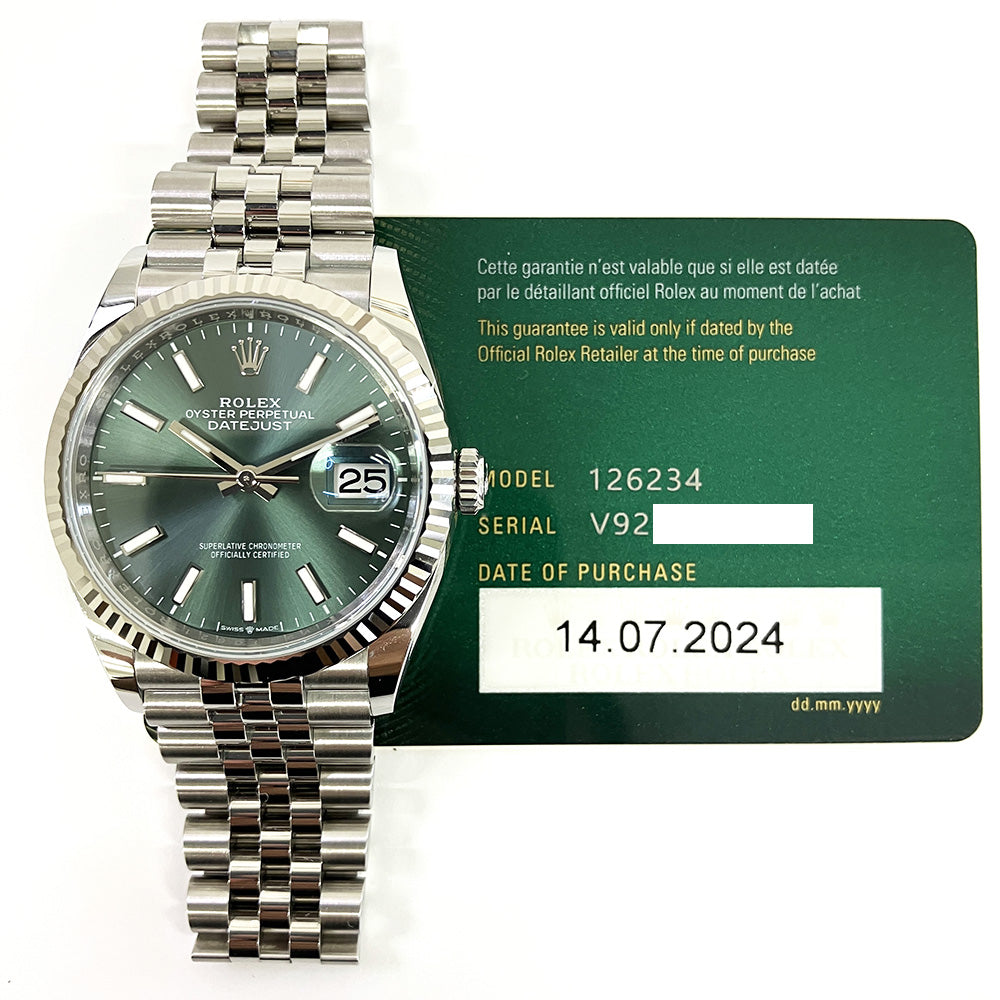 Rolex Datejust 36mm Green Dial 126234