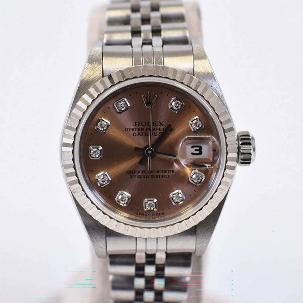 Rolex Datejust 26mm Pink Diamond Dial 79174G (2000)
