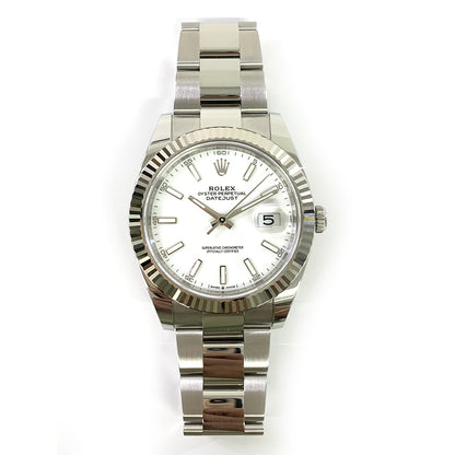 Rolex Datejust 41mm White Dial Oyser 126334