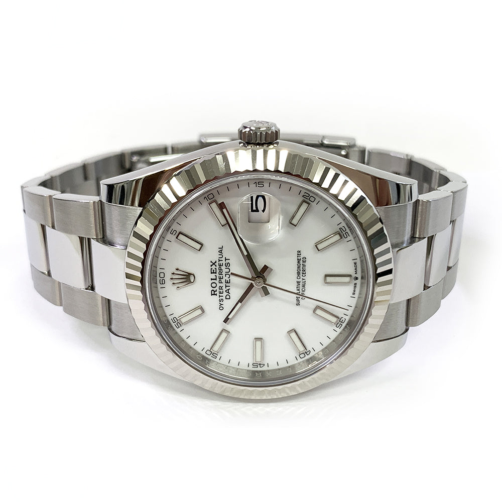 Rolex Datejust 41mm White Dial Oyser 126334