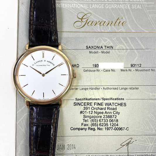 Saxonia Thin 40mm Rose Gold 211.032 (2014)
