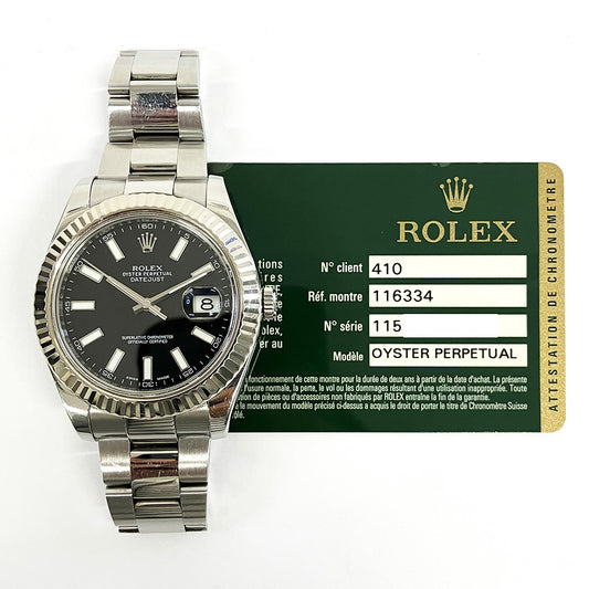 Rolex Datejust II Black Dial 116334