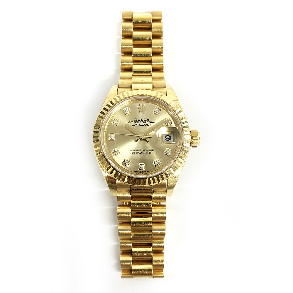 Rolex Lady-Datejust Champagne Diamond Dial 279178