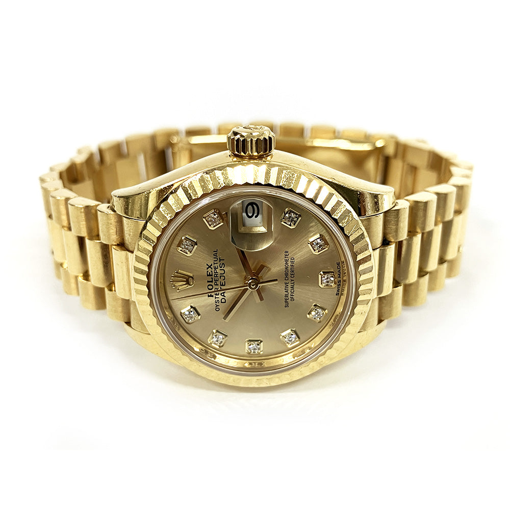 Rolex Lady-Datejust Champagne Diamond Dial 279178