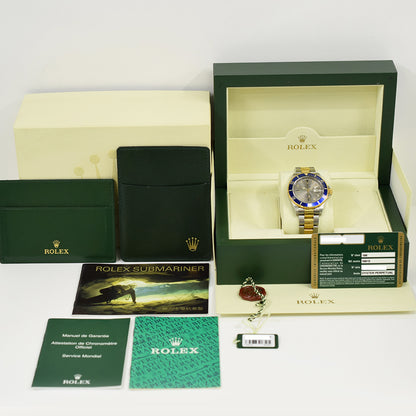 Rolex Submariner Date 40mm Silver Diamond Dial 16613SG (2009)