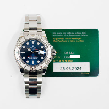 Rolex Yacht-Master 40mm Oyster Blue Dial 126622 (2024)