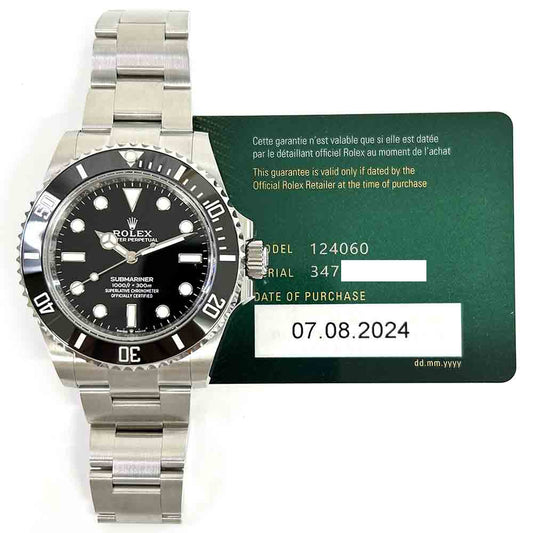 Rolex Submariner Black Dial 124060