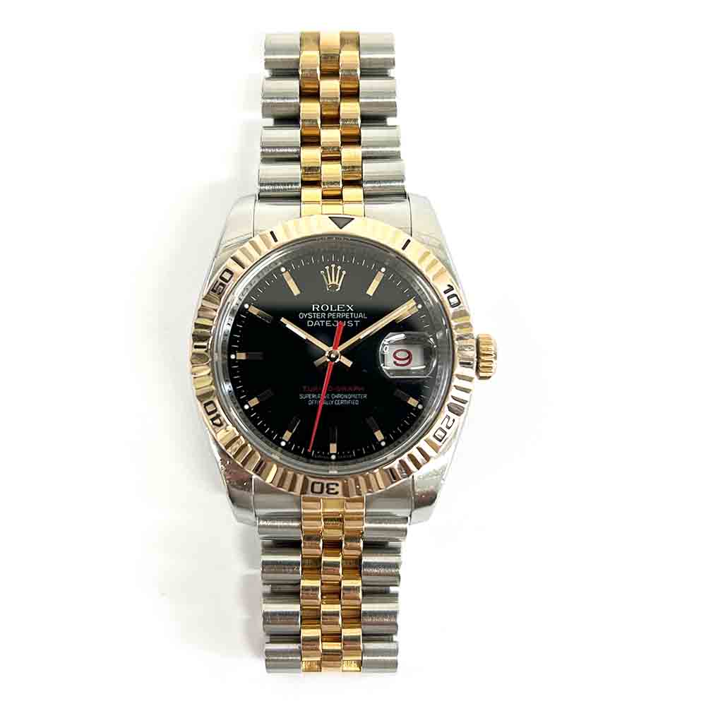 Rolex Datejust 36mm Black Jubilee Dial 116261