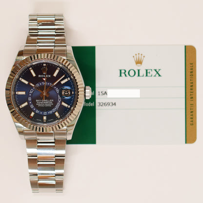 Rolex Sky-Dweller 42mm Blue Dial 326934 (2017)