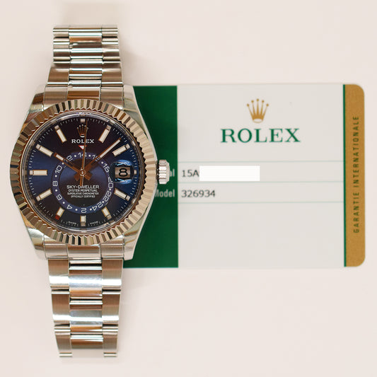 Rolex Sky-Dweller 42mm Blue Dial 326934 (2017)