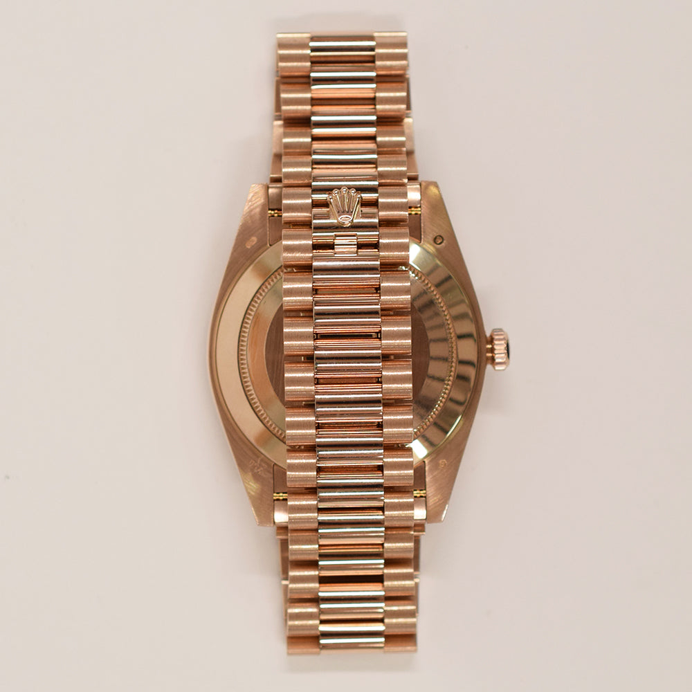 Rolex Day-Date 40mm Chocolate Diamond Dial 228345RBR (2019)