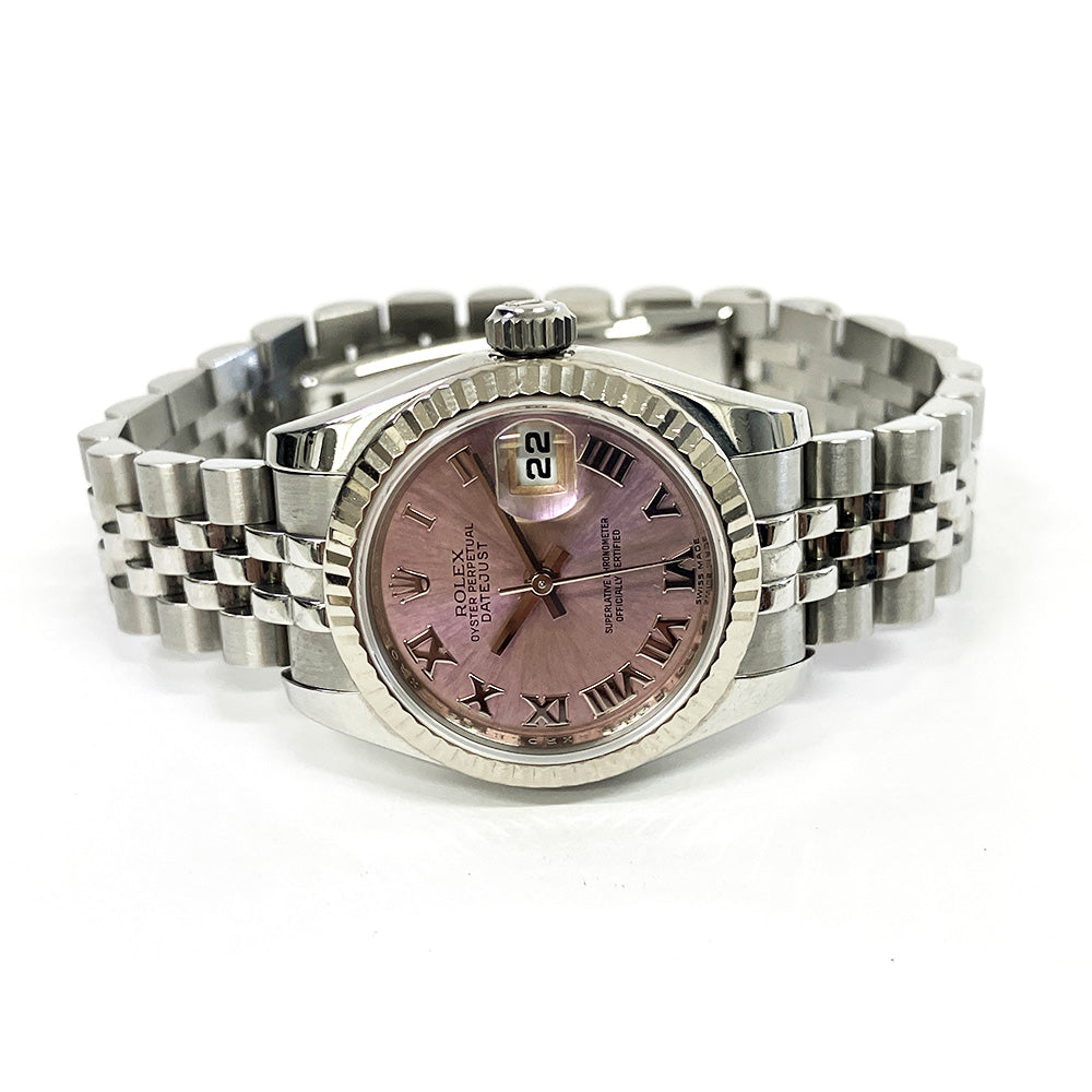 Rolex Lady-Datejust Pink Roman Dial 179174