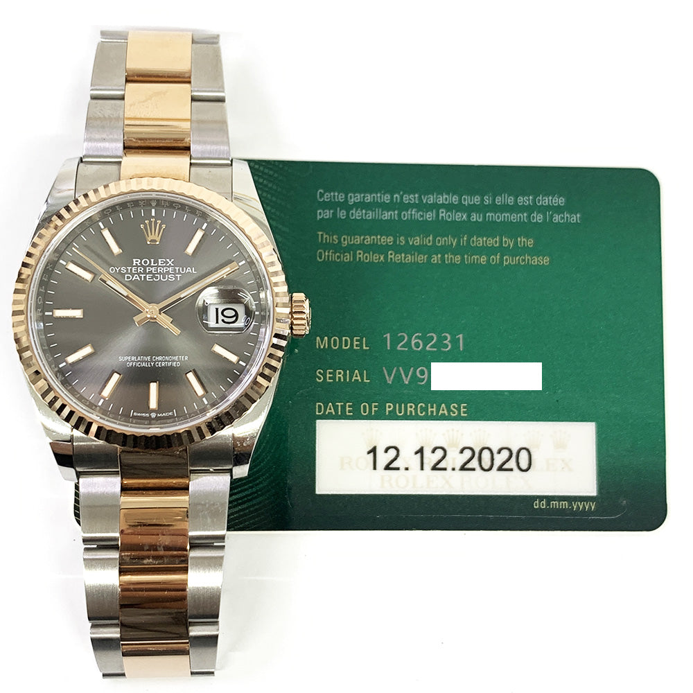 Rolex Datejust 36mm Slate Dial 126231